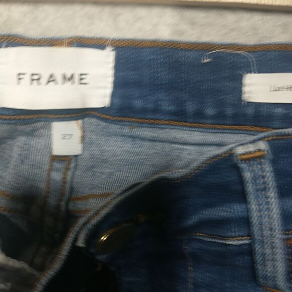 FRAME Le High Skinny Jeans Women's 27 Medium Wash Blue Stretch Denim High Rise - Picture 4 of 11